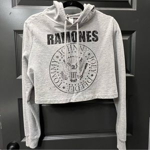 Ramones Cropped Hoodie